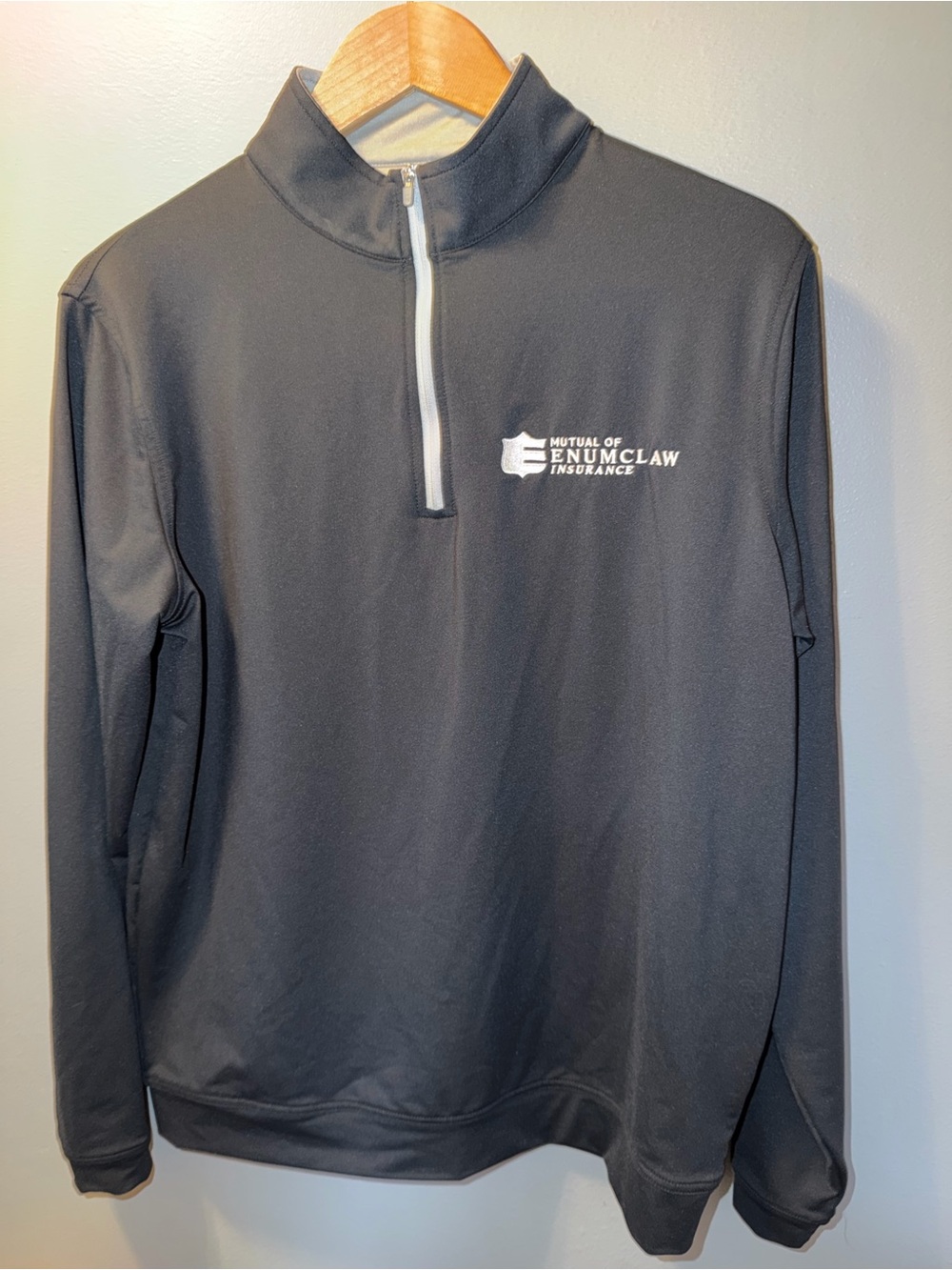 Peter Millar Black Quarter-Zip Lightweight Sweatshirt